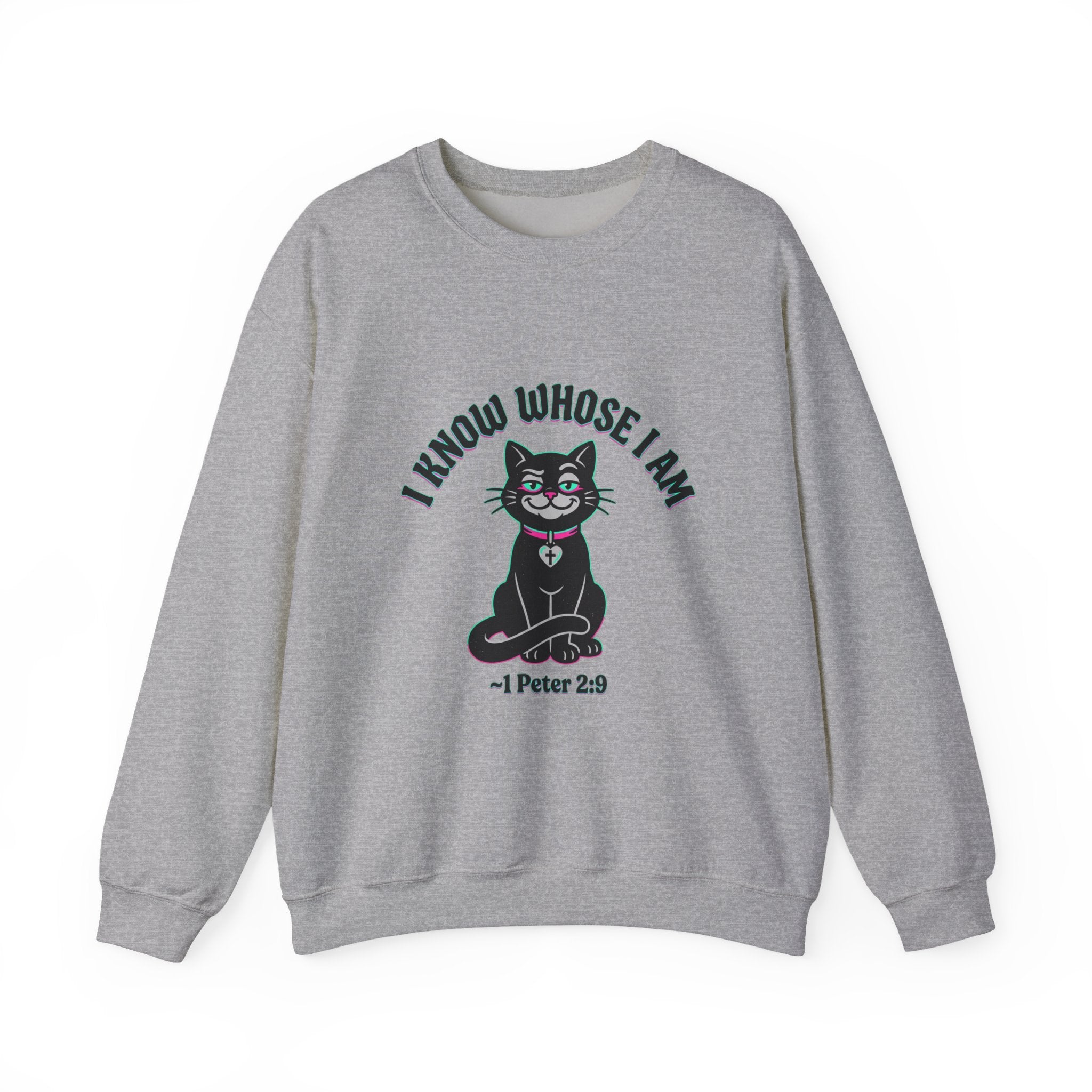 "I Know Whose I Am Unisex" 1 Peter 2:9-Unisex Heavy Blend™ Crewneck Sweatshirt