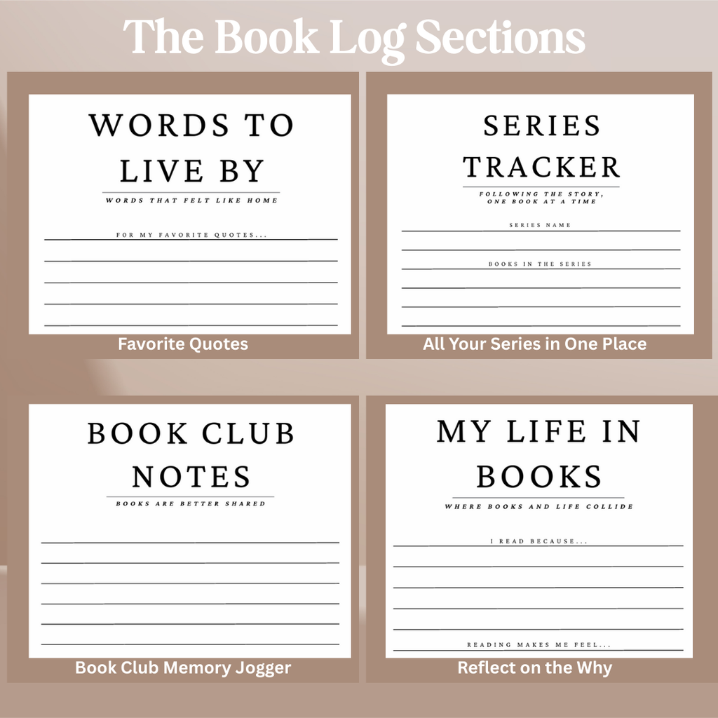 Reading Journal for Book Enthusiast - Hardcover Book Log with 120 Review Pages