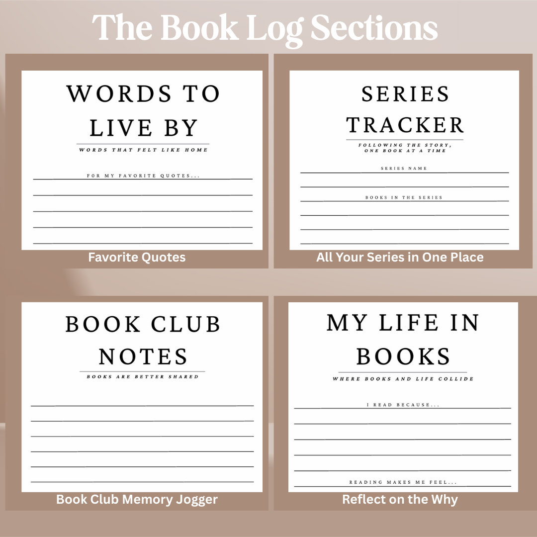 Reading Journal for Book Enthusiast - Hardcover Book Log with 120 Review Pages