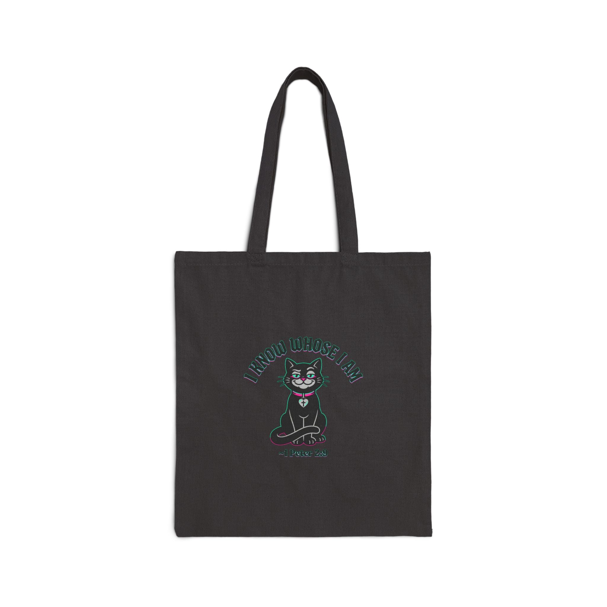 "I Know Whose I Am" 1 Peter 2:9-Cotton Canvas Tote Bag