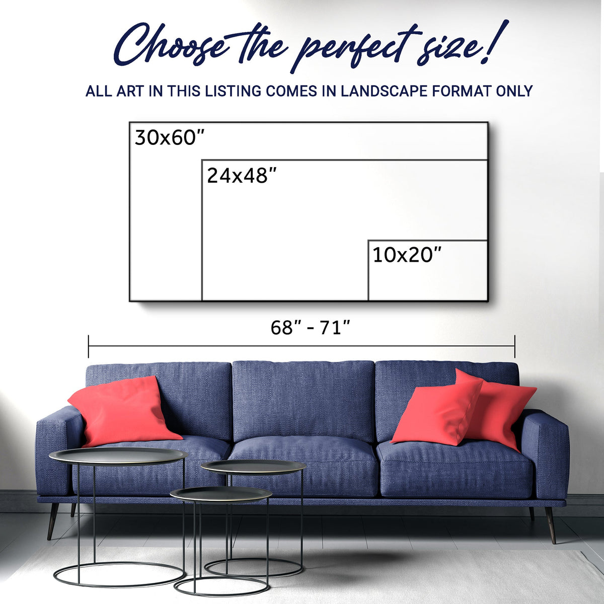 Modern Mountain Landscape Wall Art (Click photo for more visuals)