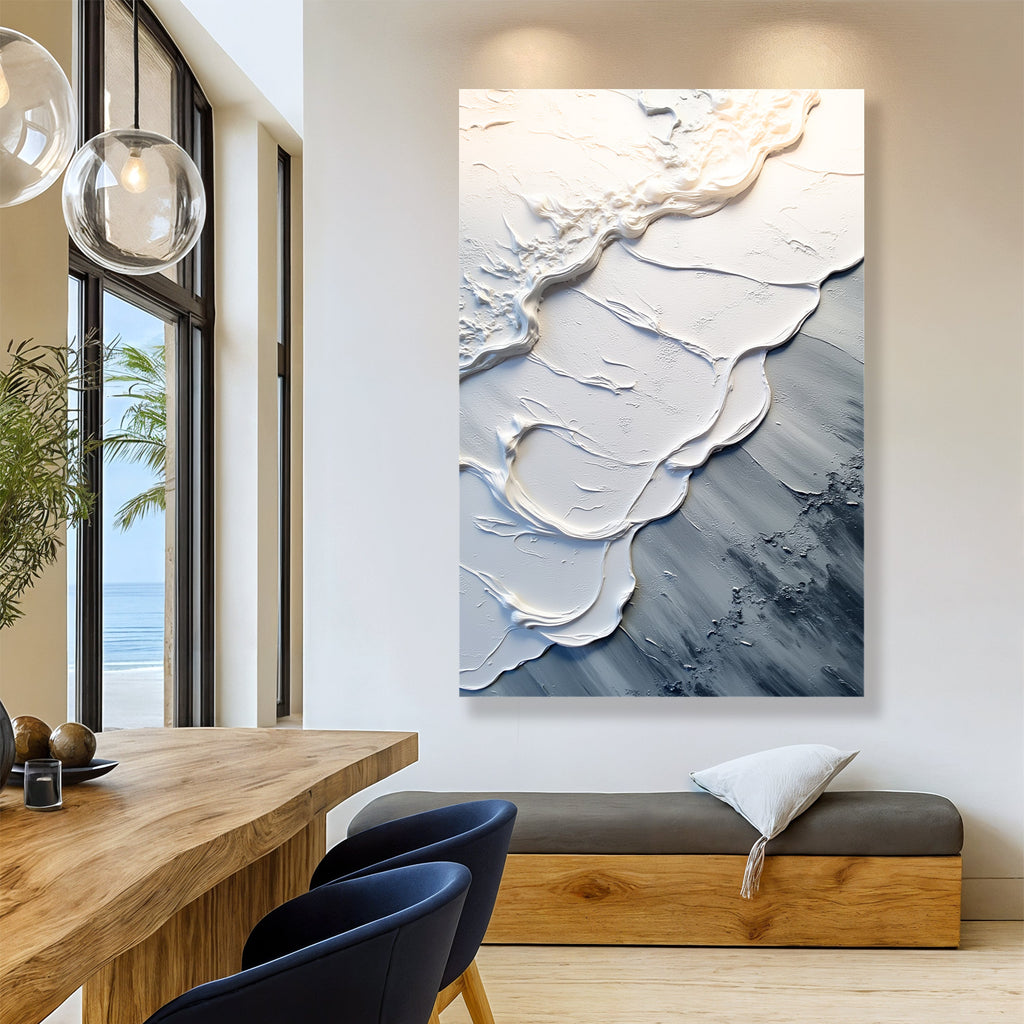 PEACEFUL and RELAXING Abstract Minimalist Wave Wall Art II