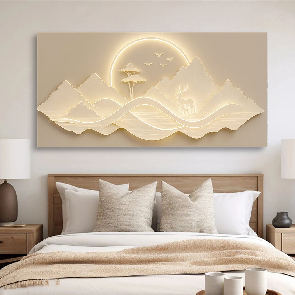 Modern Mountain Landscape Wall Art (Click photo for more visuals)