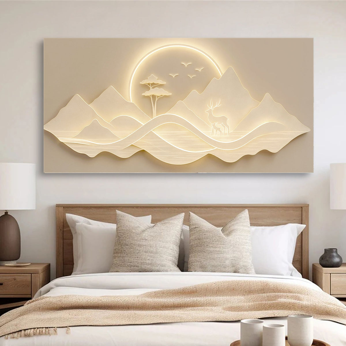 Modern Mountain Landscape Wall Art (Click photo for more visuals)