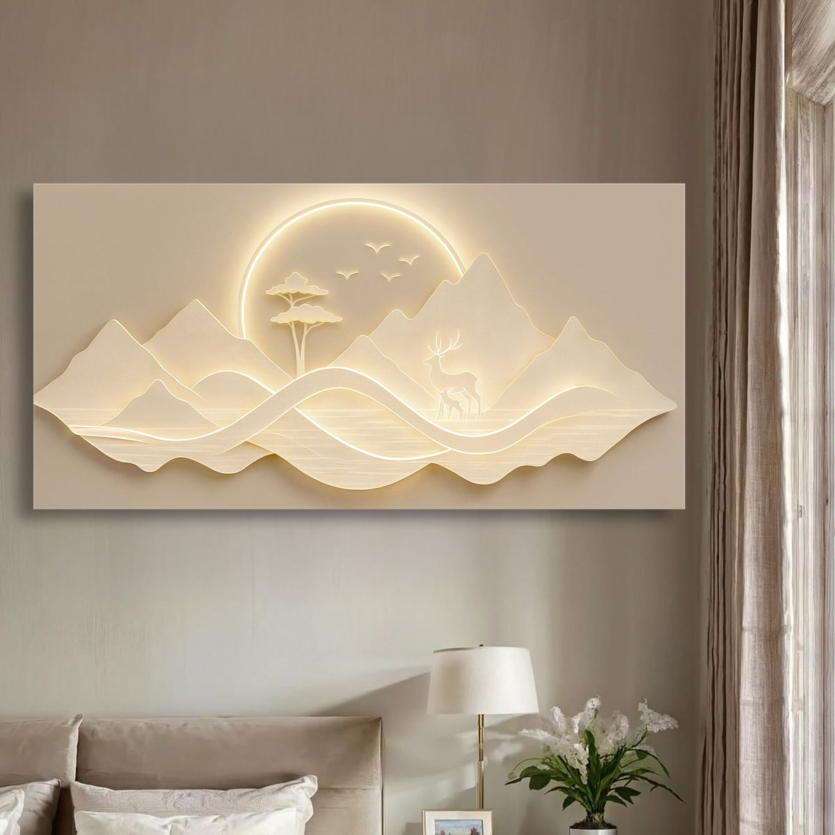 Modern Mountain Landscape Wall Art (Click photo for more visuals)