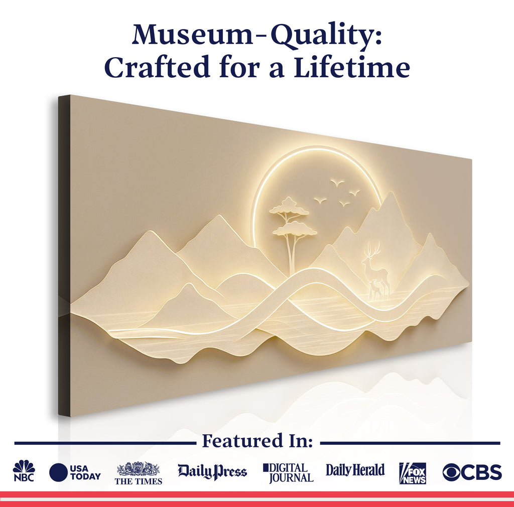 Modern Mountain Landscape Wall Art (Click photo for more visuals)