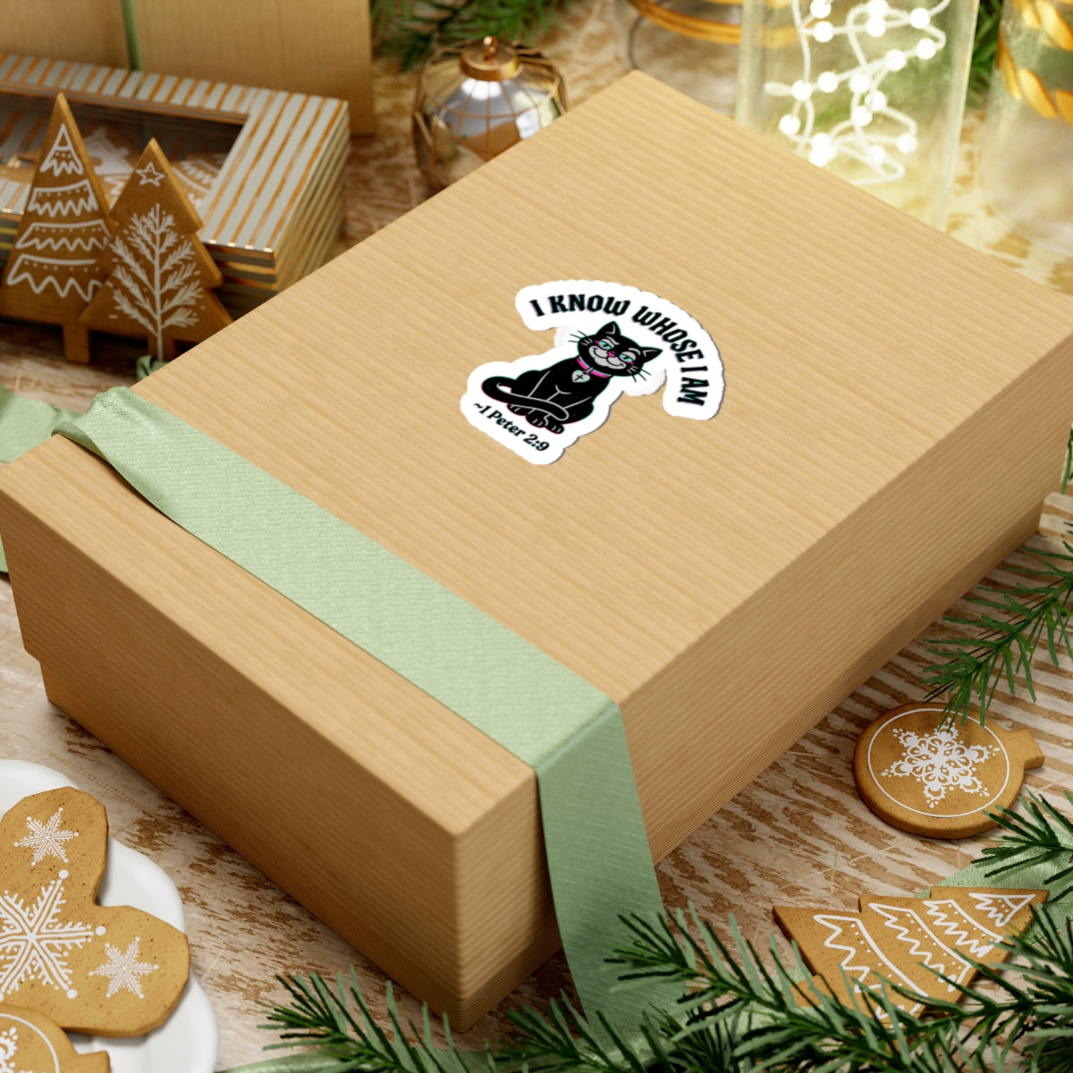 "I Know Whose I Am" 1 Peter 2:9-Unisex Kiss-Cut Stickers