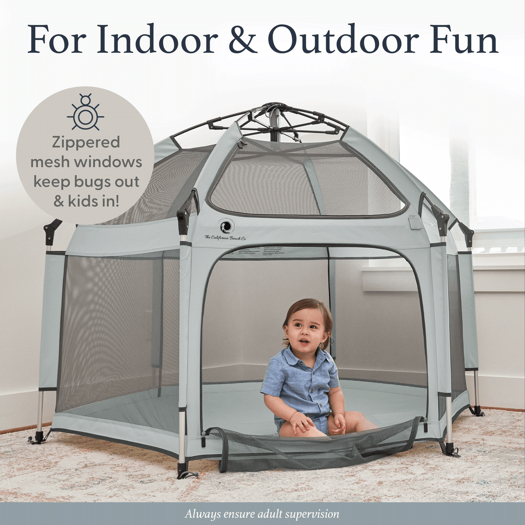 Pop 'N Go® Playpen Great for Backyards, Sleepovers, Parks, Beaches, Preschools-5 Colors