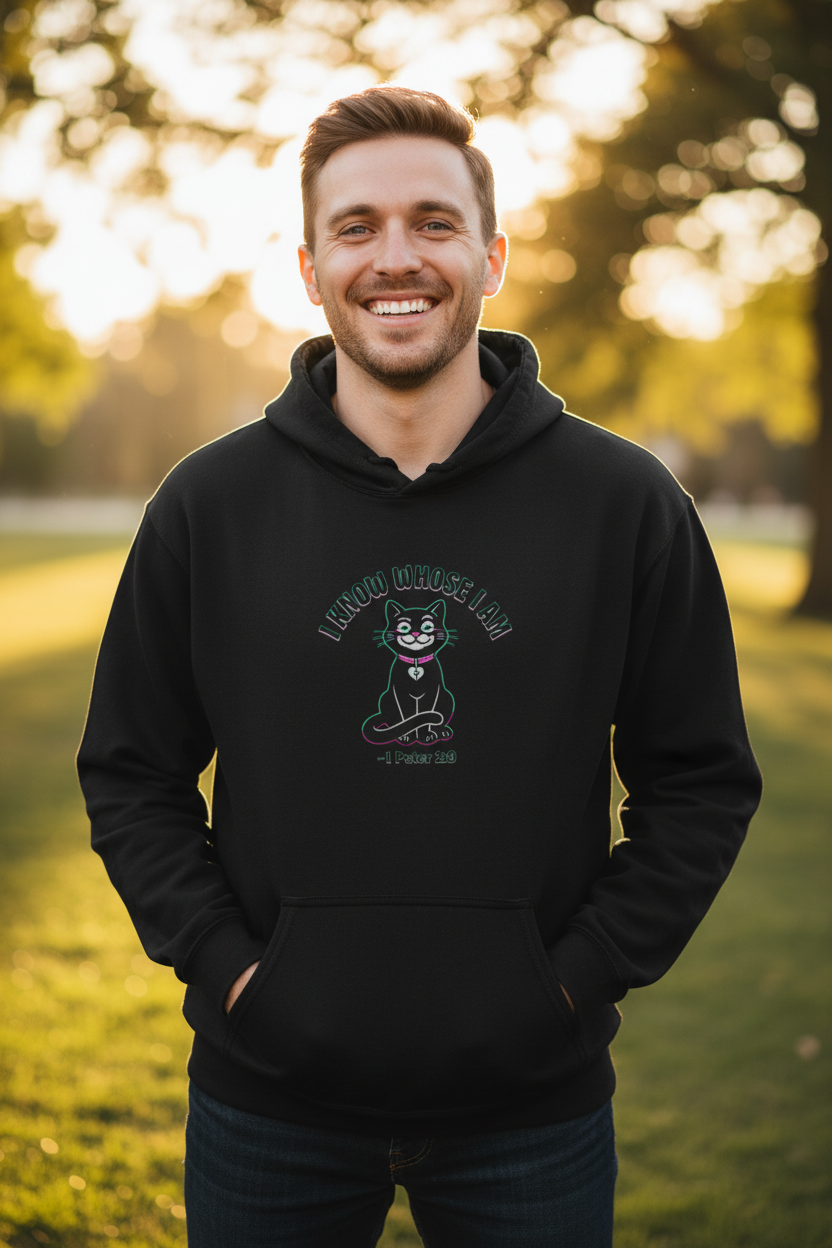 White man wearing black hoodie outdoors