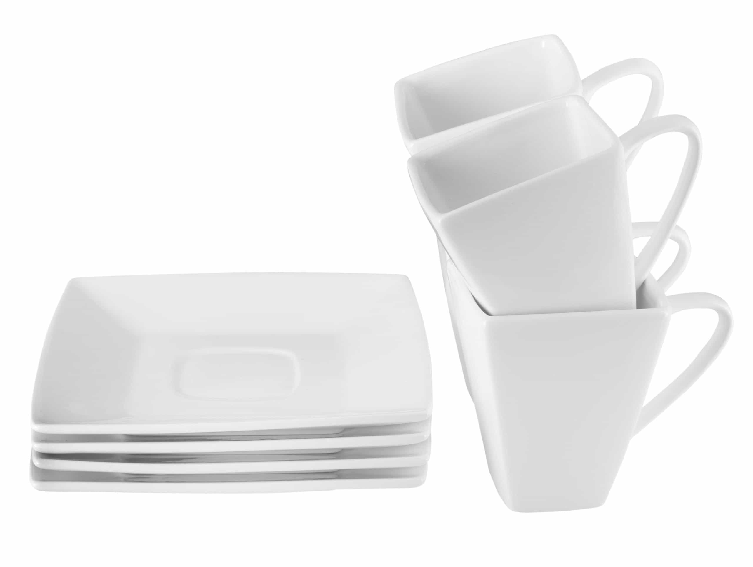 Elegance and Elevation/Square Porcelain Dinnerware Set