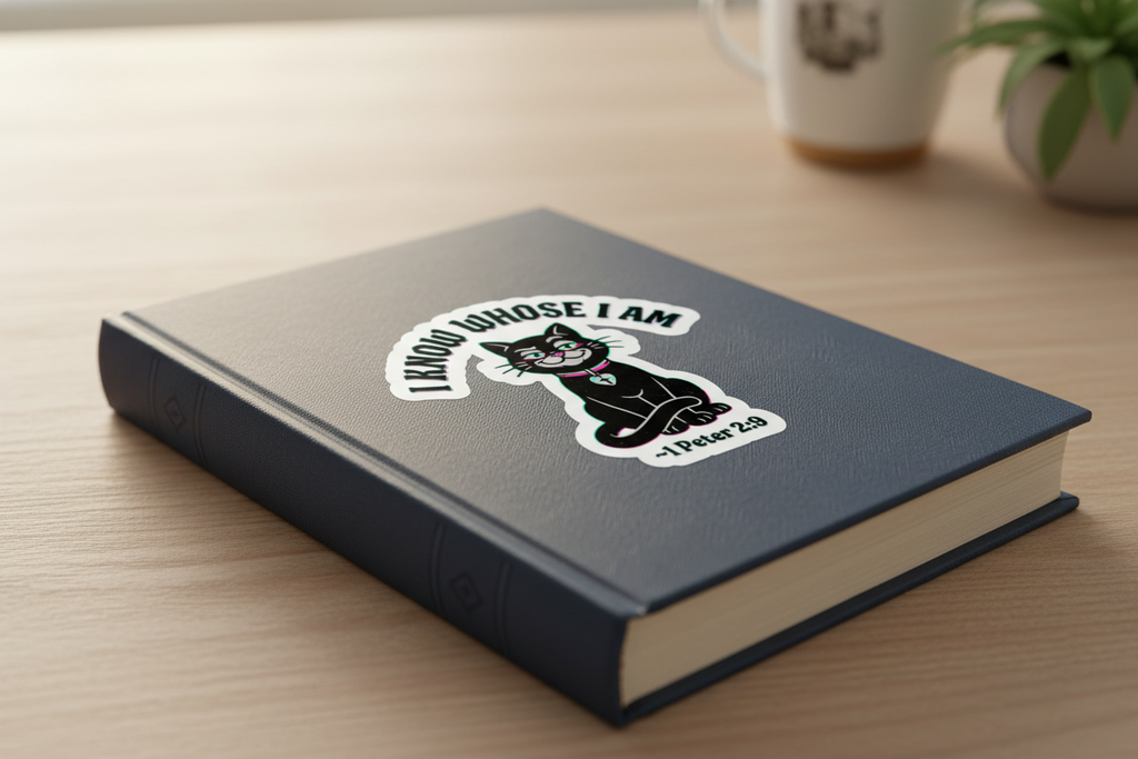 Sticker on Book